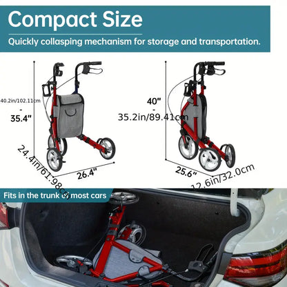 3-in-1 Ergonomic Walker | Aluminum Frame