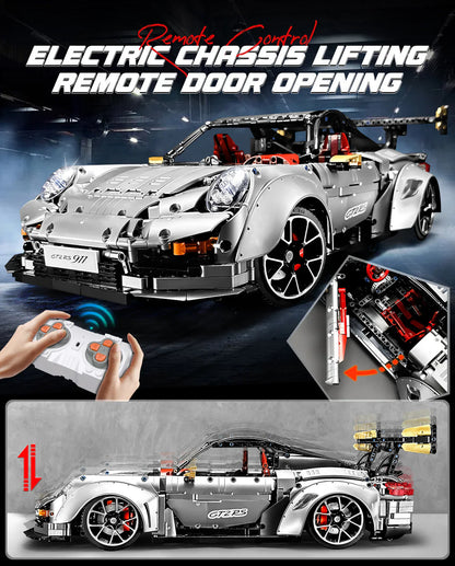 1: 8 Sliver Porsche GT2 RS with Electric Suspension Lifting